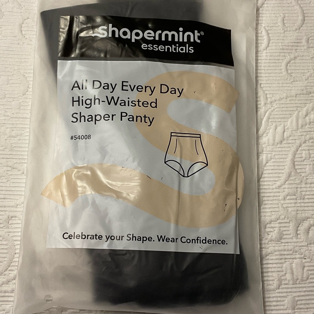 Shapermint Essentials Black High-Waisted Shaper Panty XXL. NEW